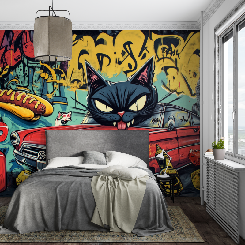 Kids Car Graffiti Wallpaper | Murals Wallpaper