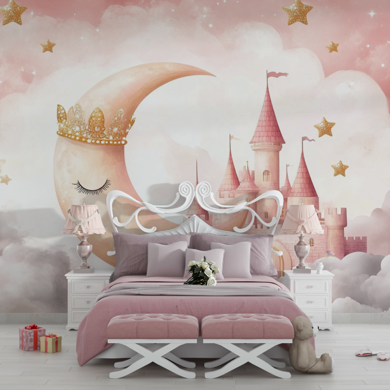 Crowned Moon Princess Wallpaper | Murals Wallpaper