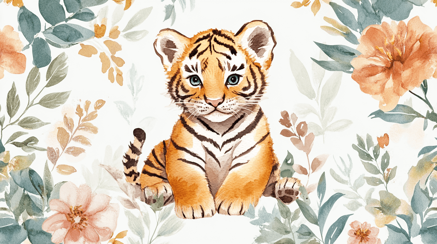 Bohemian Tiger Wallpaper | Murals Wallpaper