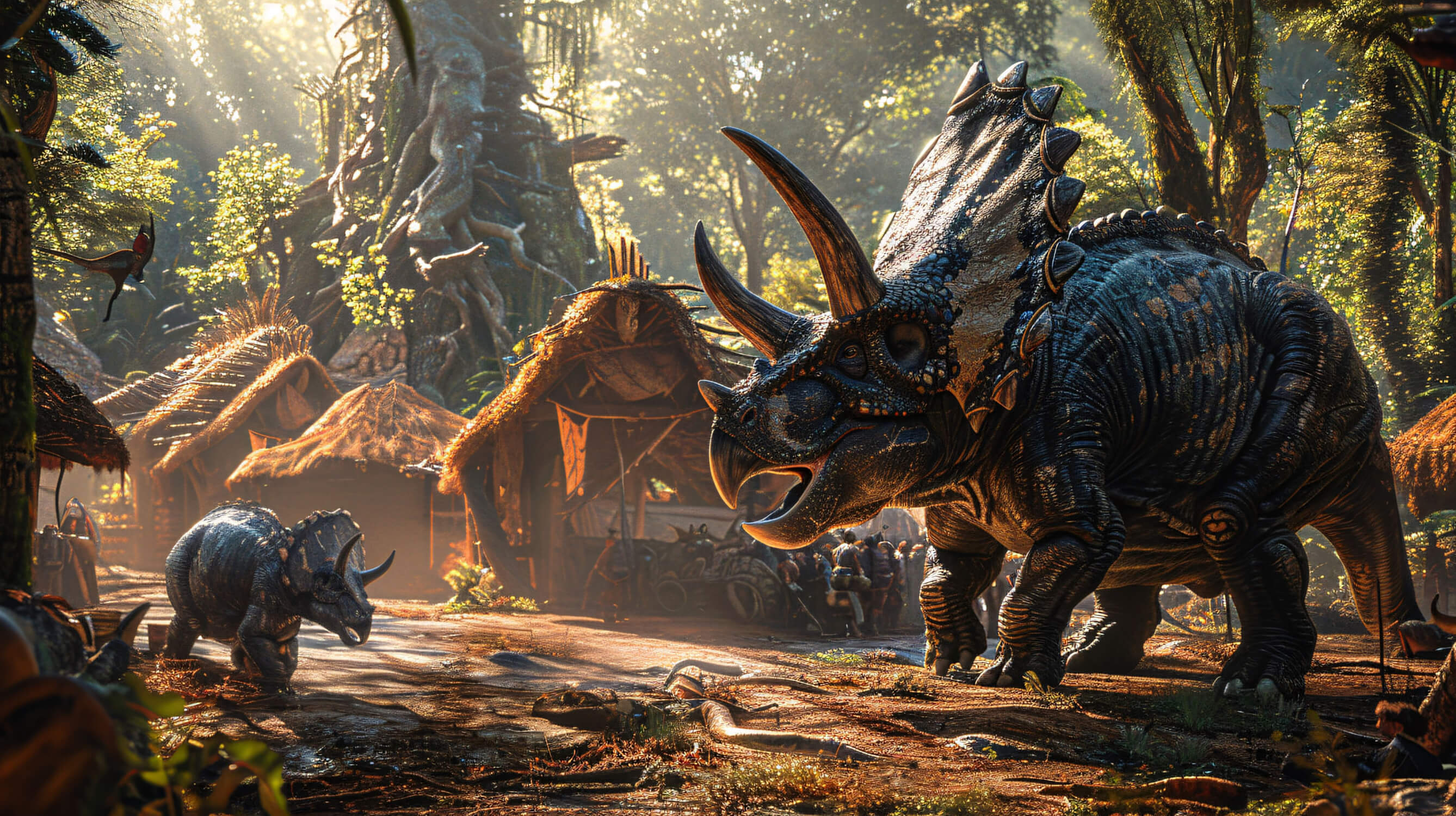 Triceratops Dinosaur Wallpaper | Murals Wallpaper