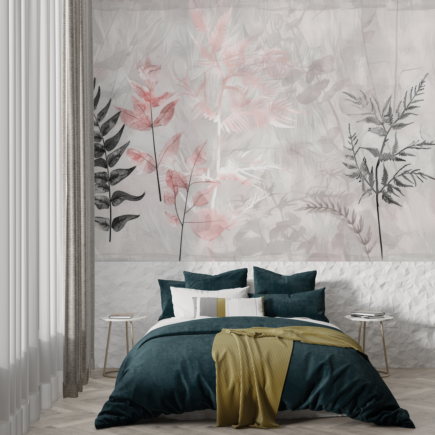 Gray Pink Wallpaper | Murals Wallpaper