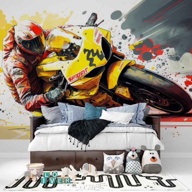 Moto GP Wall Mural Wallpaper | Murals Wallpaper