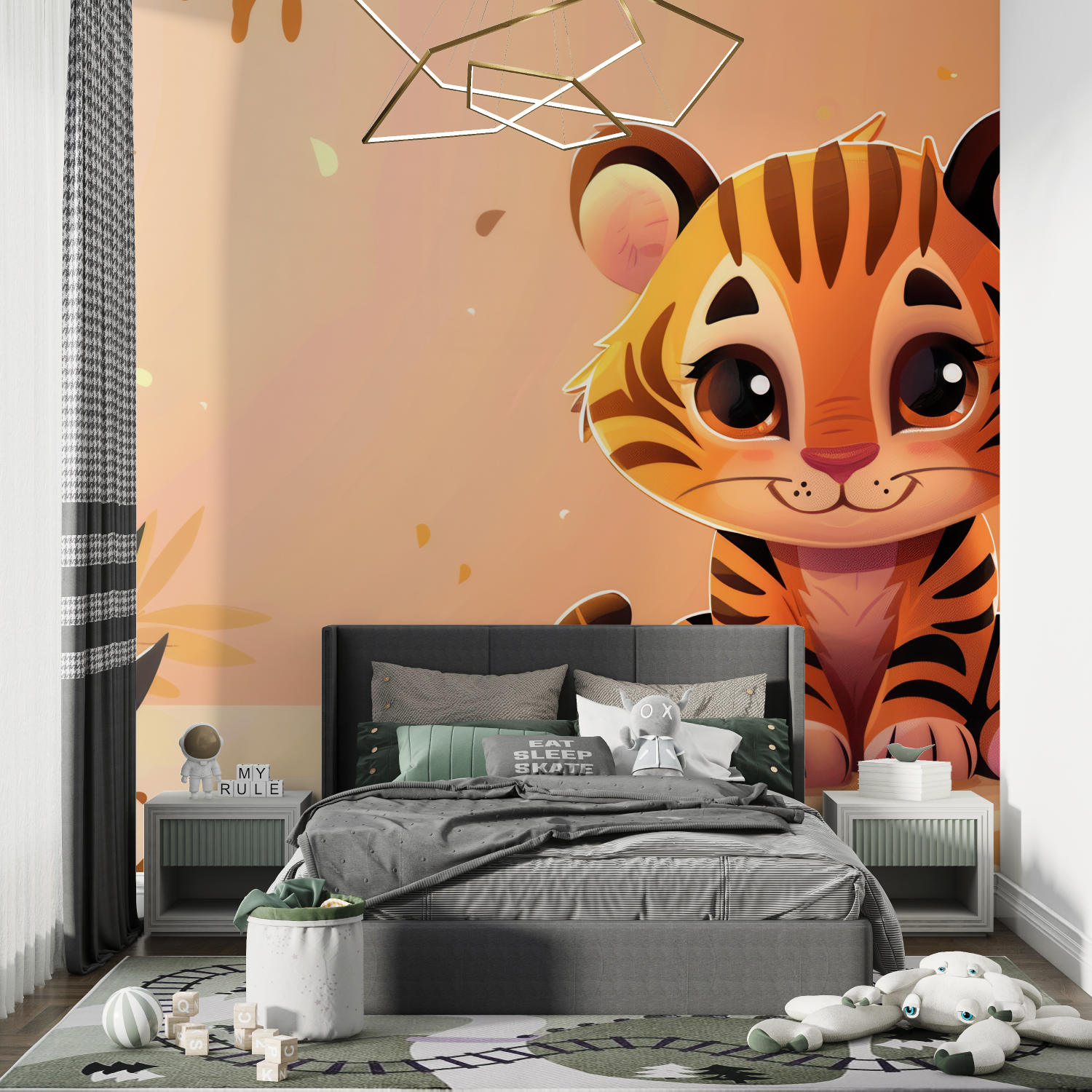 Tiger Wallpaper for Kids | Murals Wallpaper