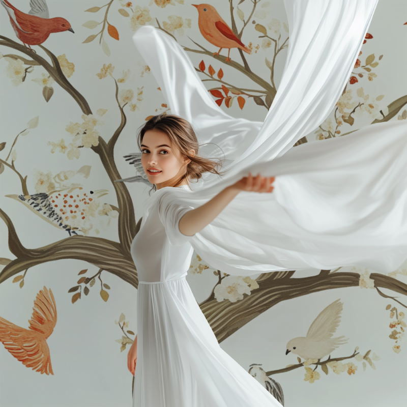 Tierbaum-Tapete | Wandbild-Tapete