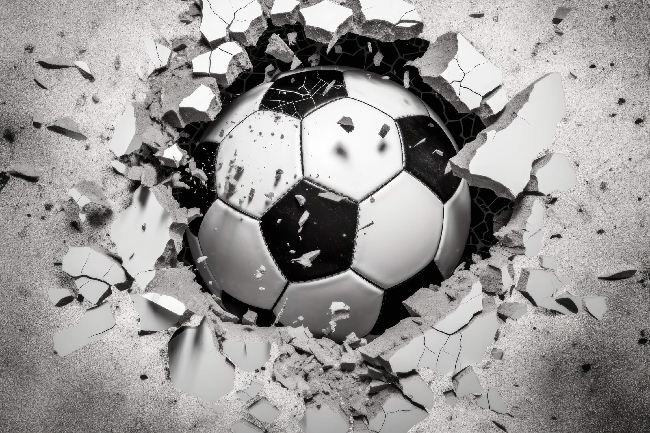 3D Football Mural Wallpaper | Murals Wallpaper