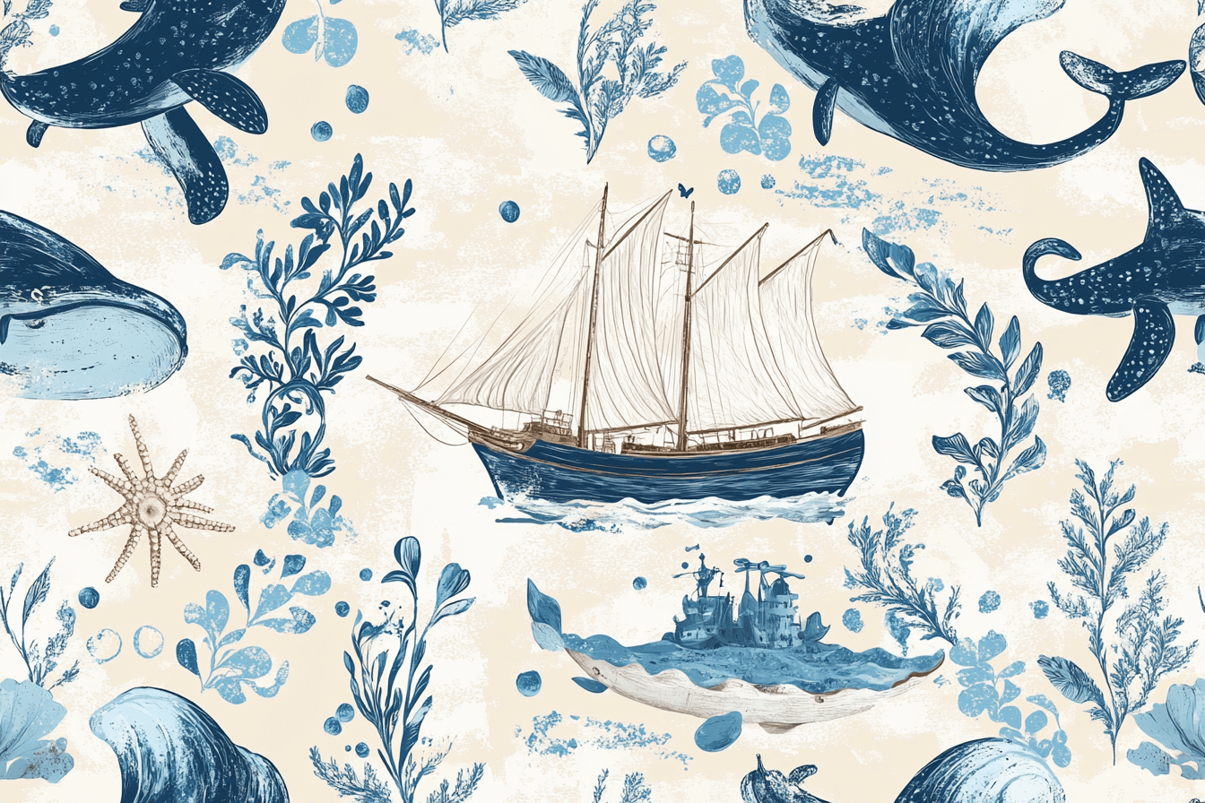 Nautical Ocean Marine Wallpaper | Murals Wallpaper