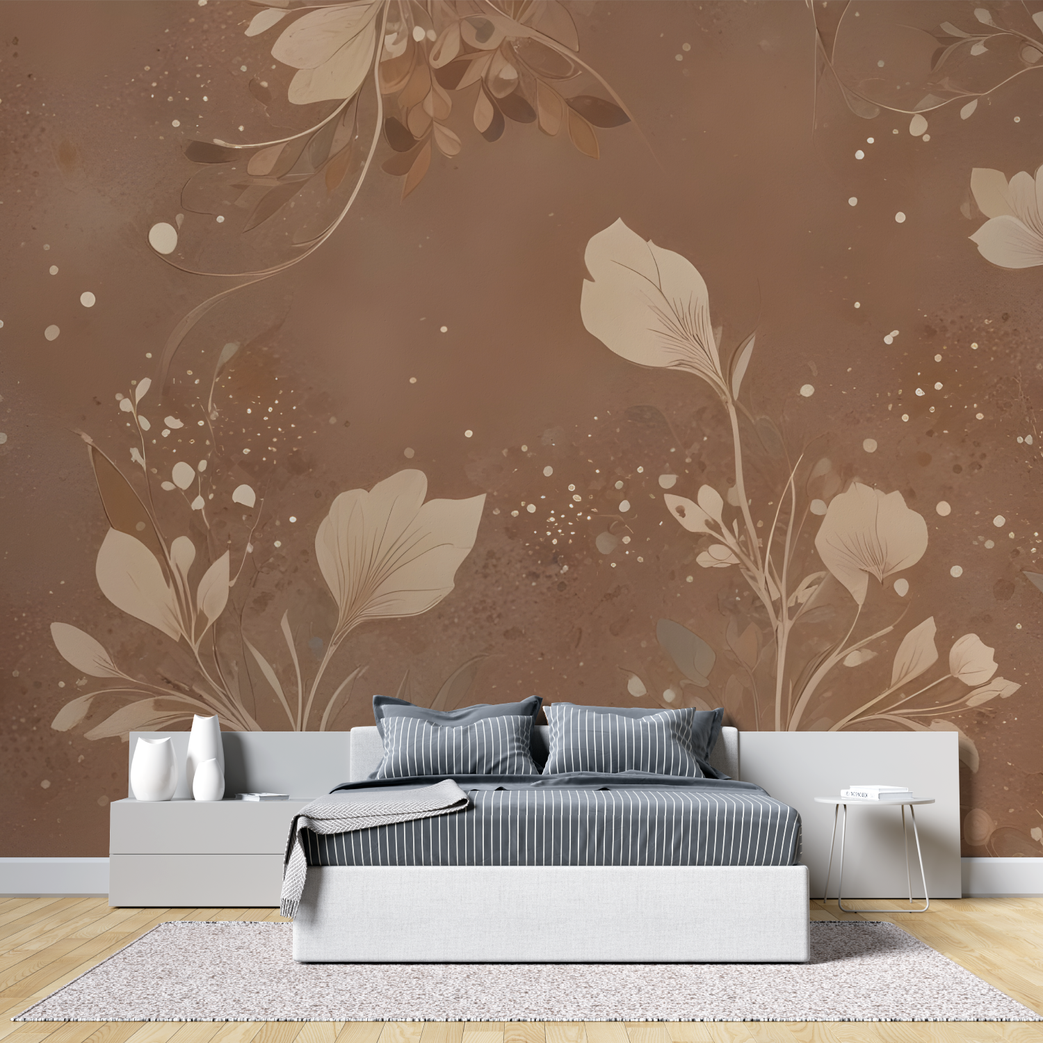Dark Brown Cocooning Wallpaper | Murals Wallpaper