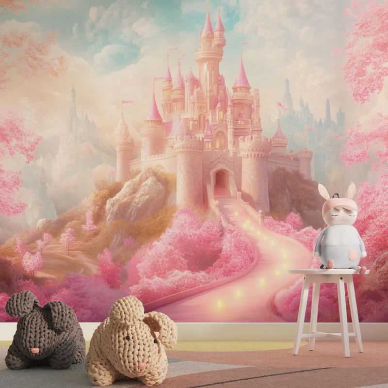 Princess and Her Castle Wallpaper | Murals Wallpaper