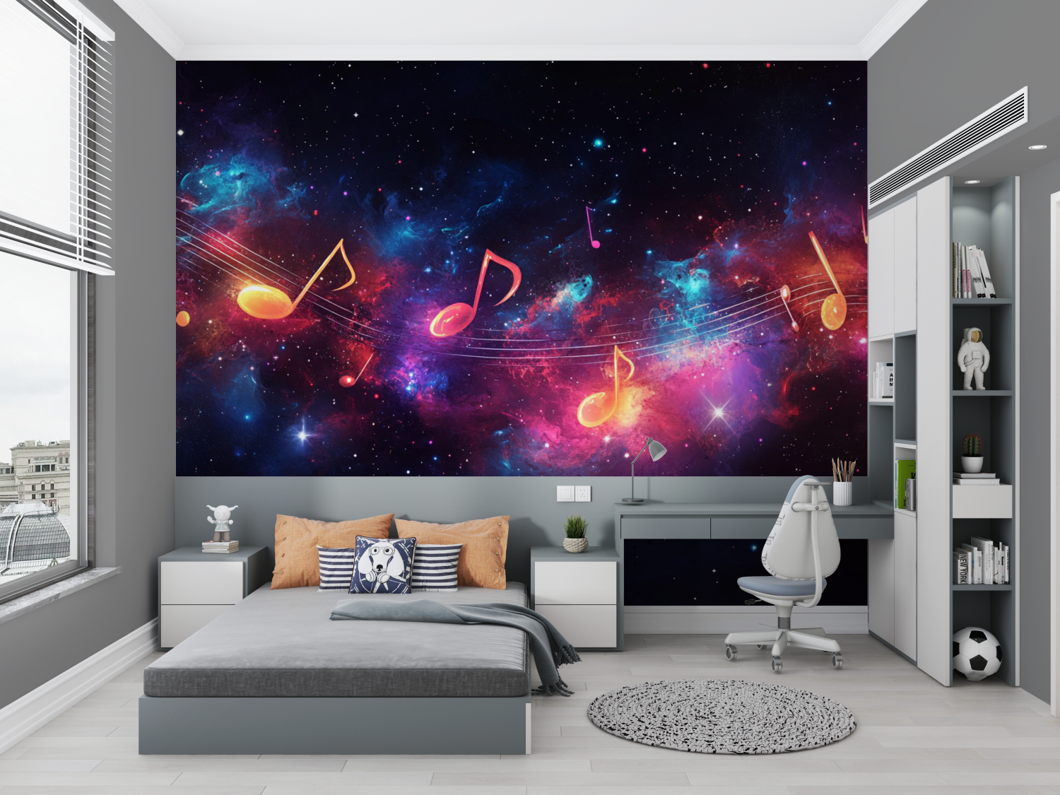Music Note Teen Room Wallpaper | Murals Wallpaper
