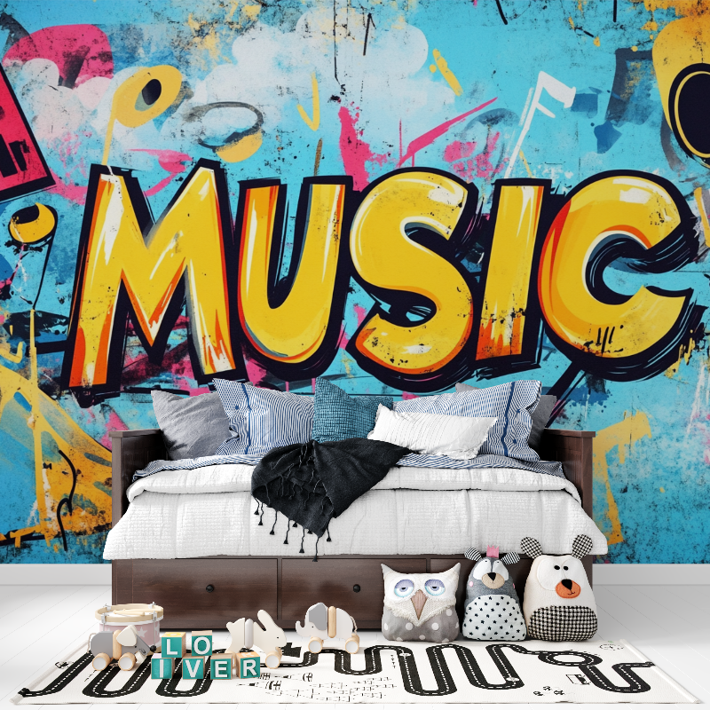 Coole Graffiti-Tapete | Wandmalerei-Tapete