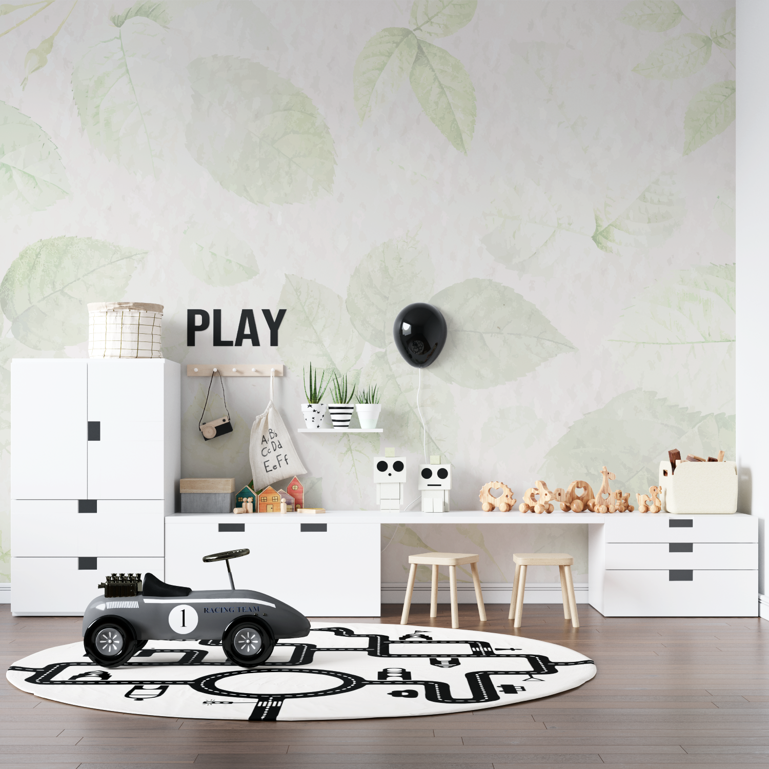 Kinder-Blatttapete | Wandtapete