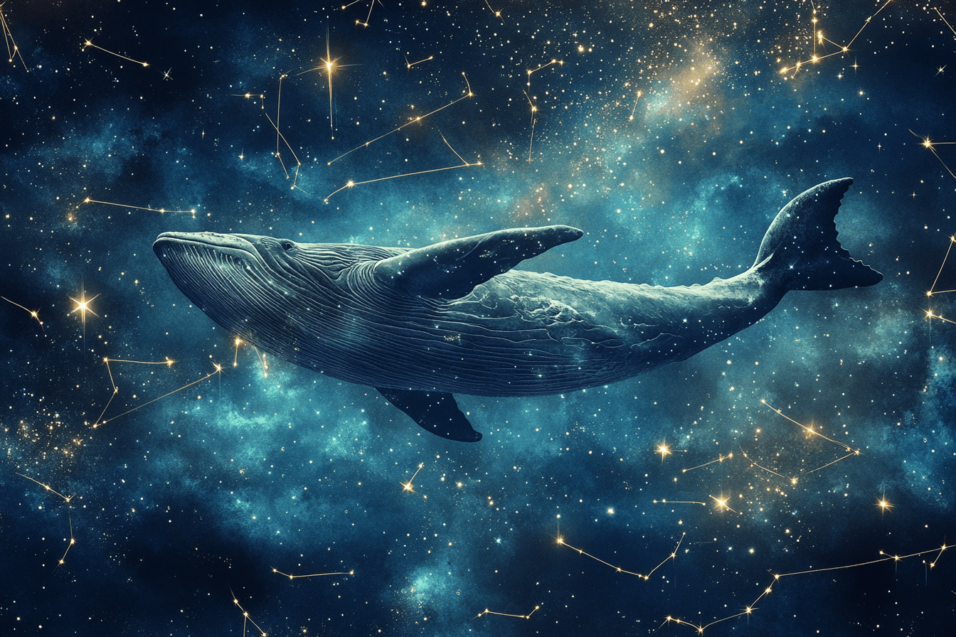 Whale and Star Marine Wallpaper | Murals Wallpaper