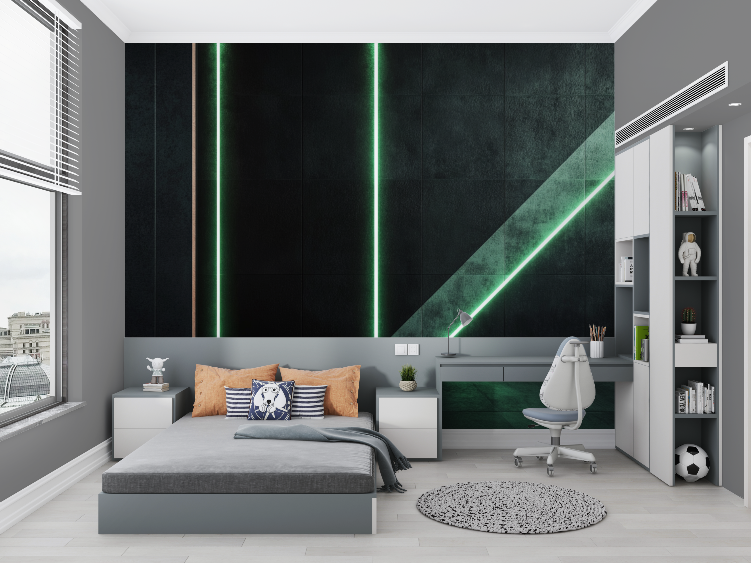 Futuristic Kids' Room Wallpaper | Murals Wallpaper