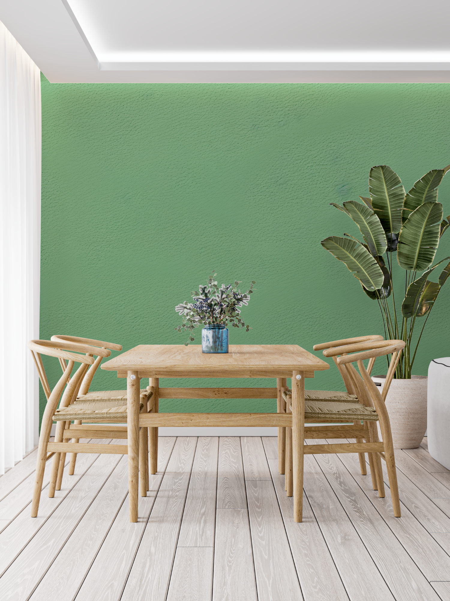 Celadon Green Wallpaper | Murals Wallpaper