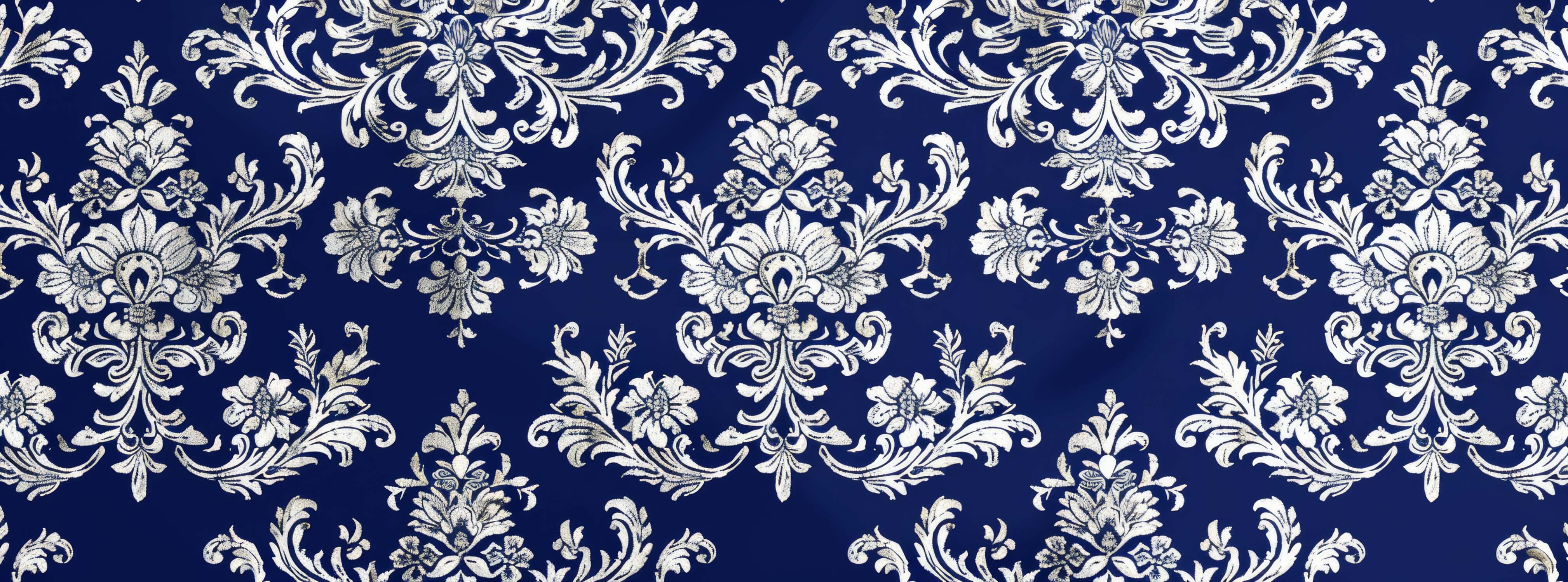 Baroque Blue Wallpaper | Murals Wallpaper