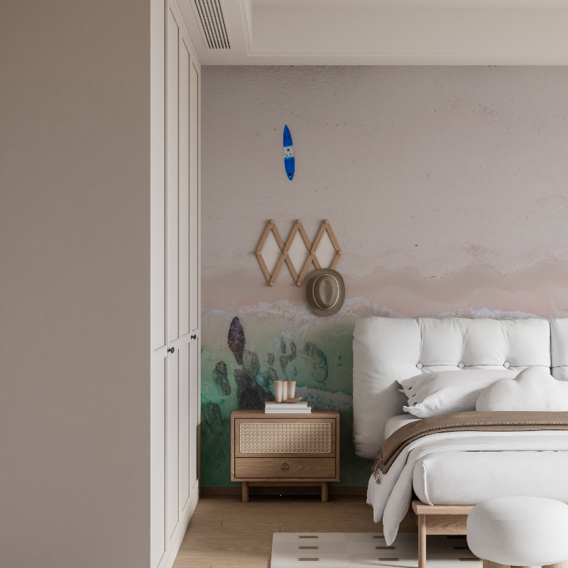 Watercolor Ocean Padel Wallpaper | Murals Wallpaper