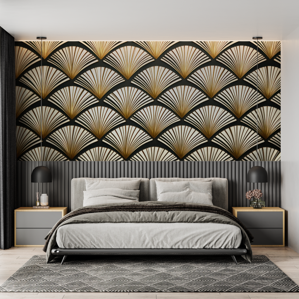 Art Deco Golden Mystery Wallpaper | Murals Wallpaper