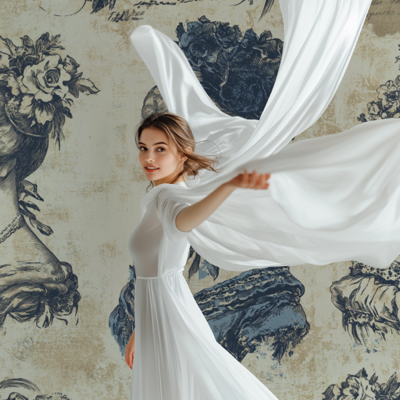 Vintage-Portrait-Modell aus Papier