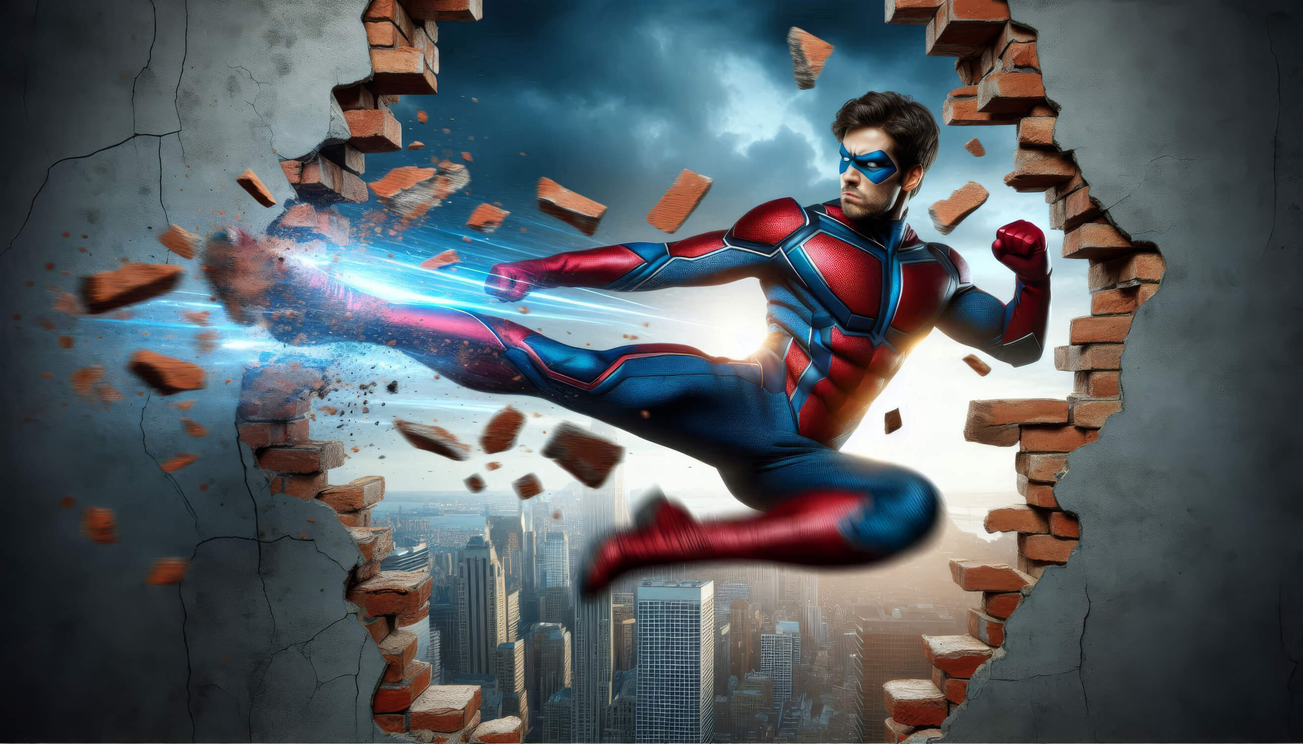 3D Super Hero Wallpaper | Murals Wallpaper