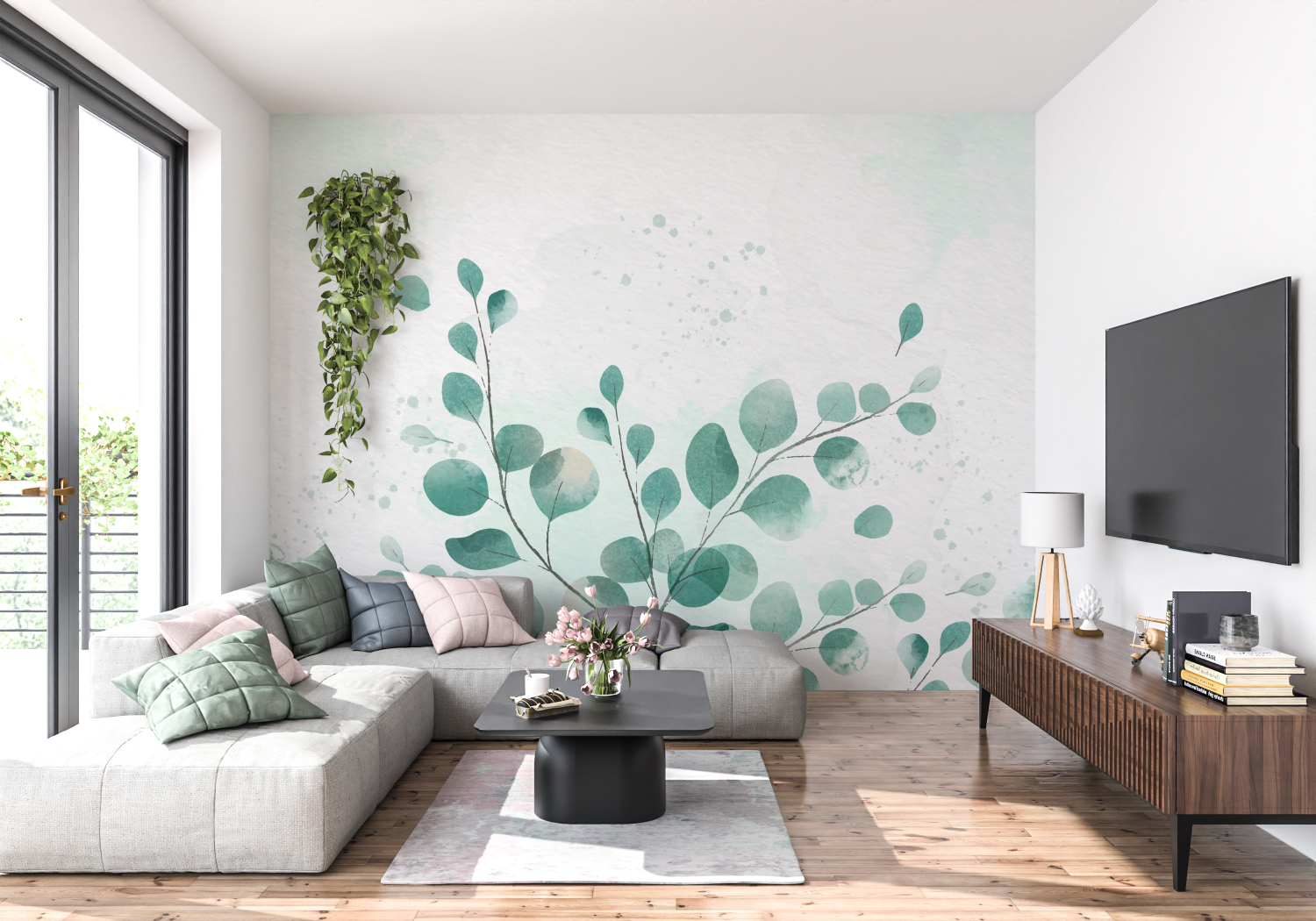 Eucalyptus Green Wallpaper | Murals Wallpaper