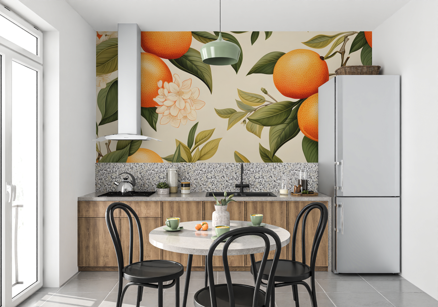 Orange Branch Wallpaper | Murals Wallpaper