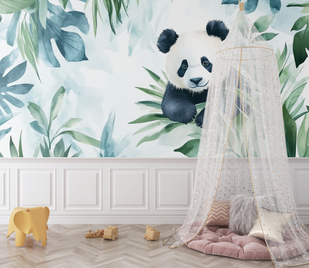 Panda Wallpaper und Tropical Vibe | Murals Wallpaper