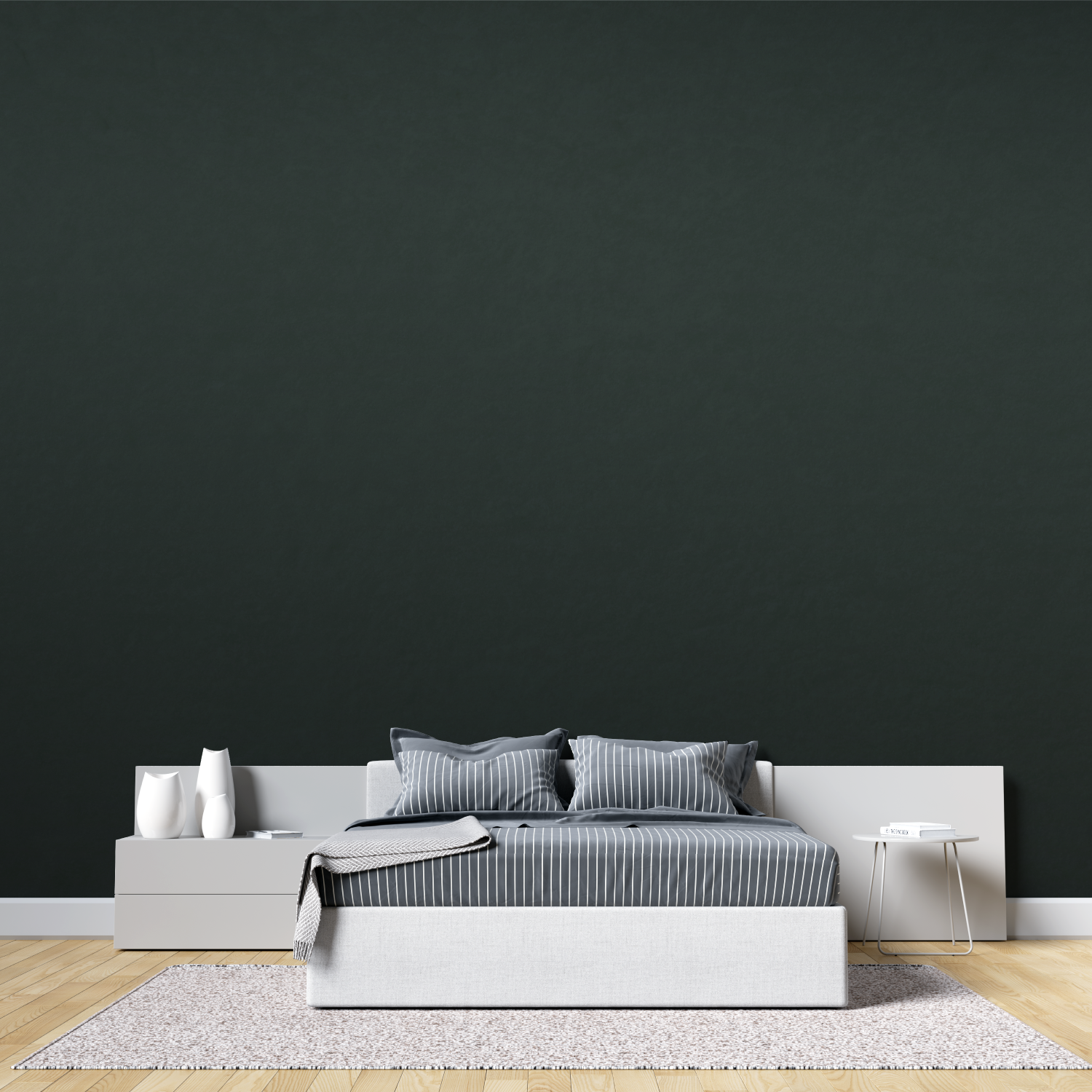 Dunkelgrüne Tapete | Wandtapete