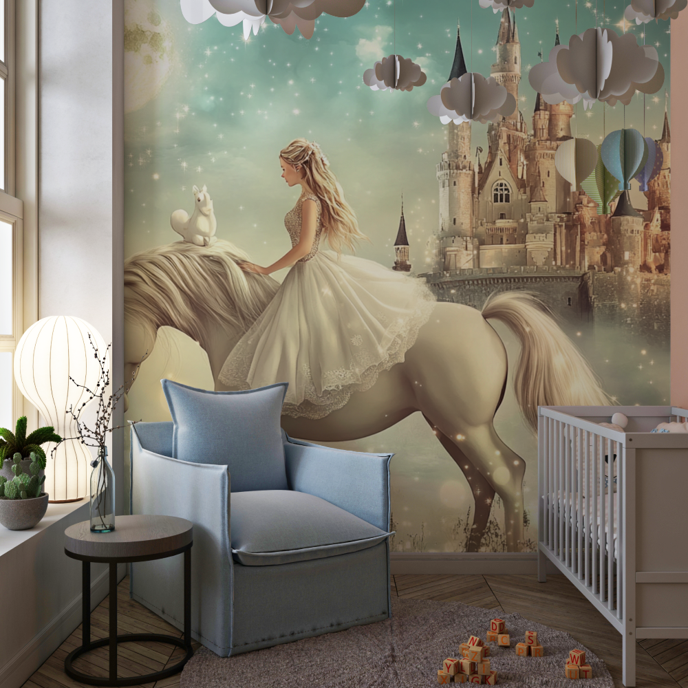 Princess Castle Unicorn Wallpaper | Murals Wallpaper
