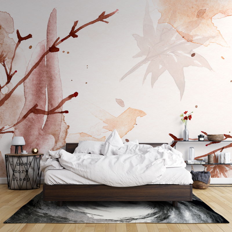 Watercolor Trend Wallpaper Living Room | Murals Wallpaper