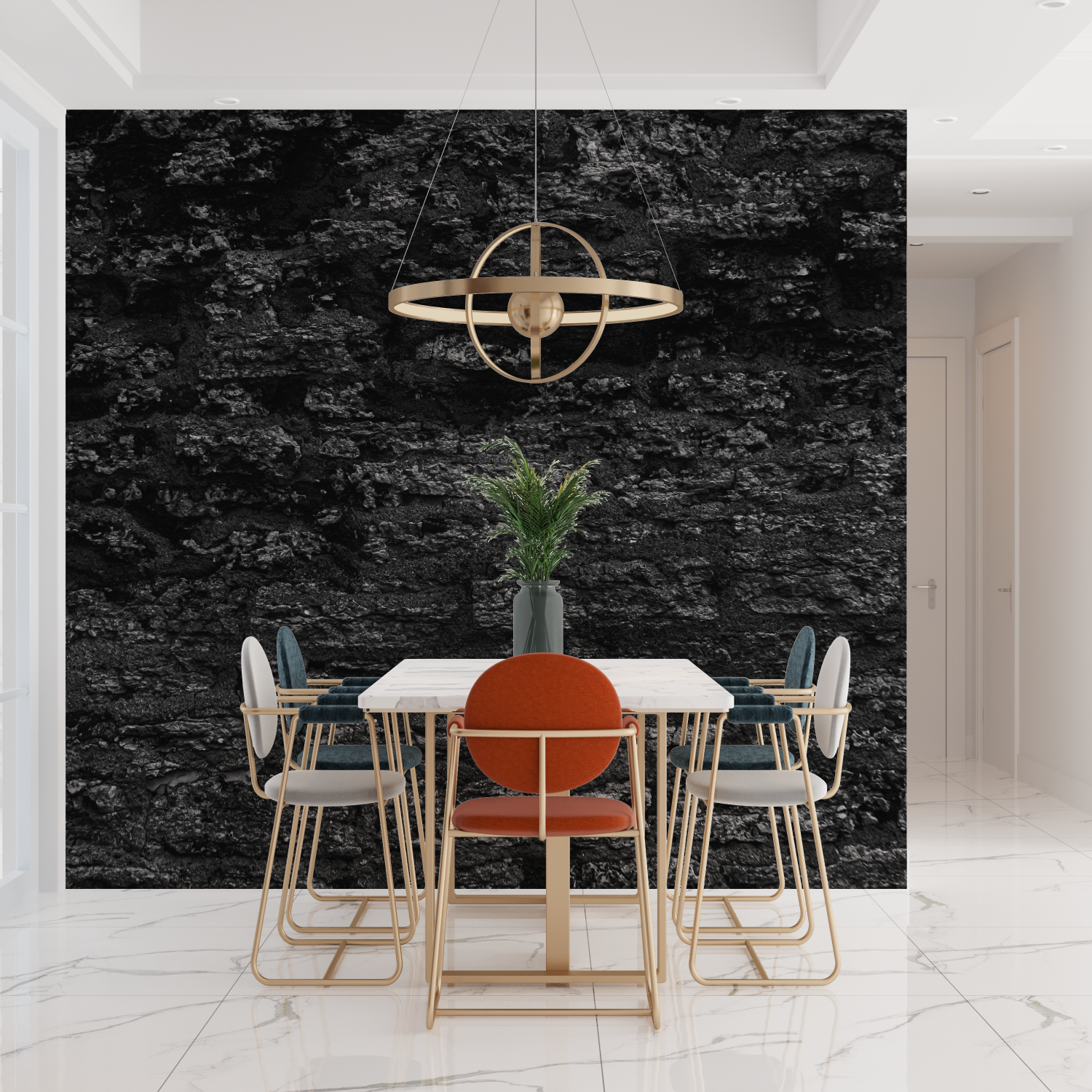 Black Stone Wallpaper | Murals Wallpaper