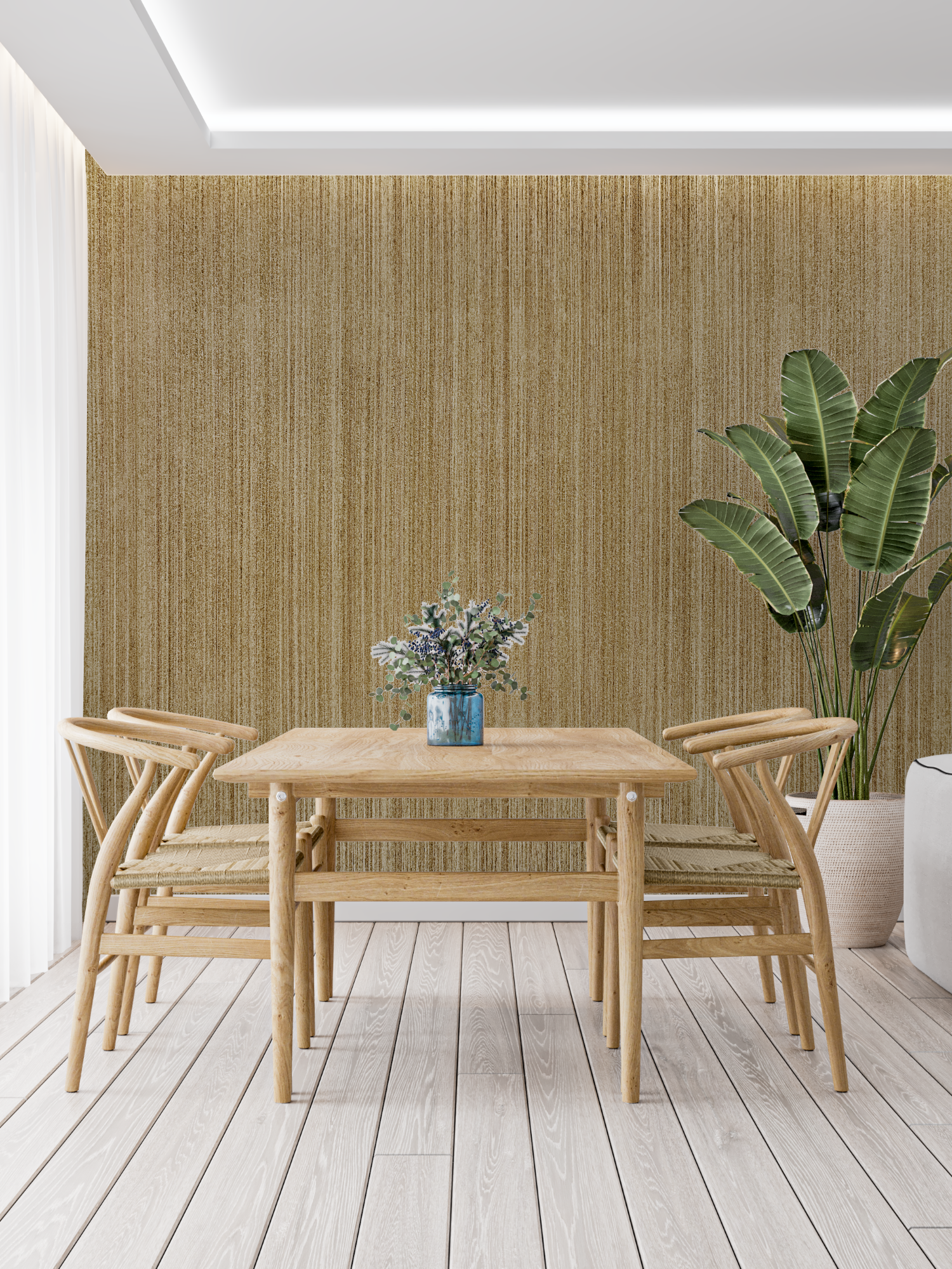 Reconstituted Bamboo Look Wallpaper | Murals Wallpaper