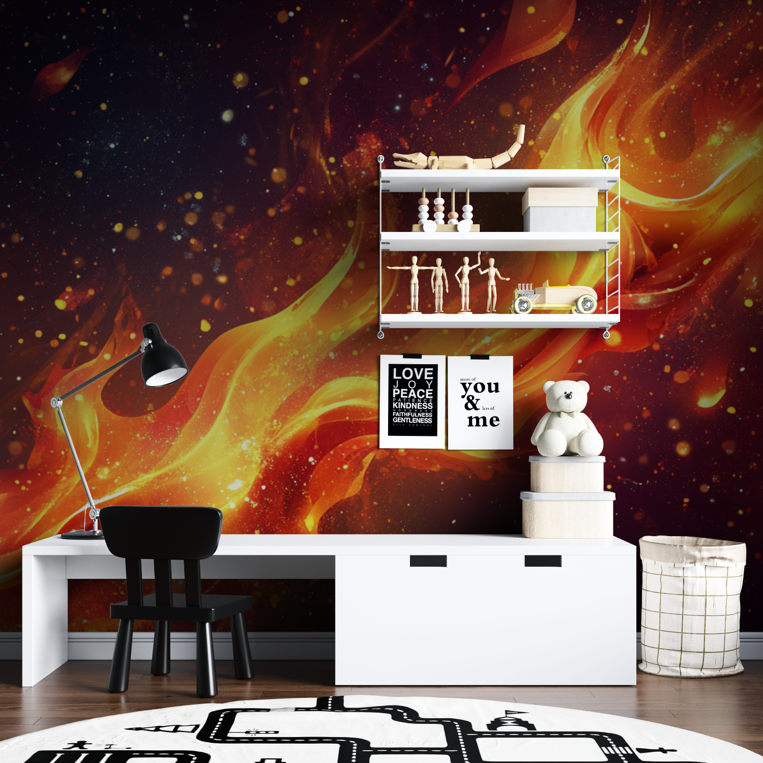 Burning Comet Wallpaper | Murals Wallpaper