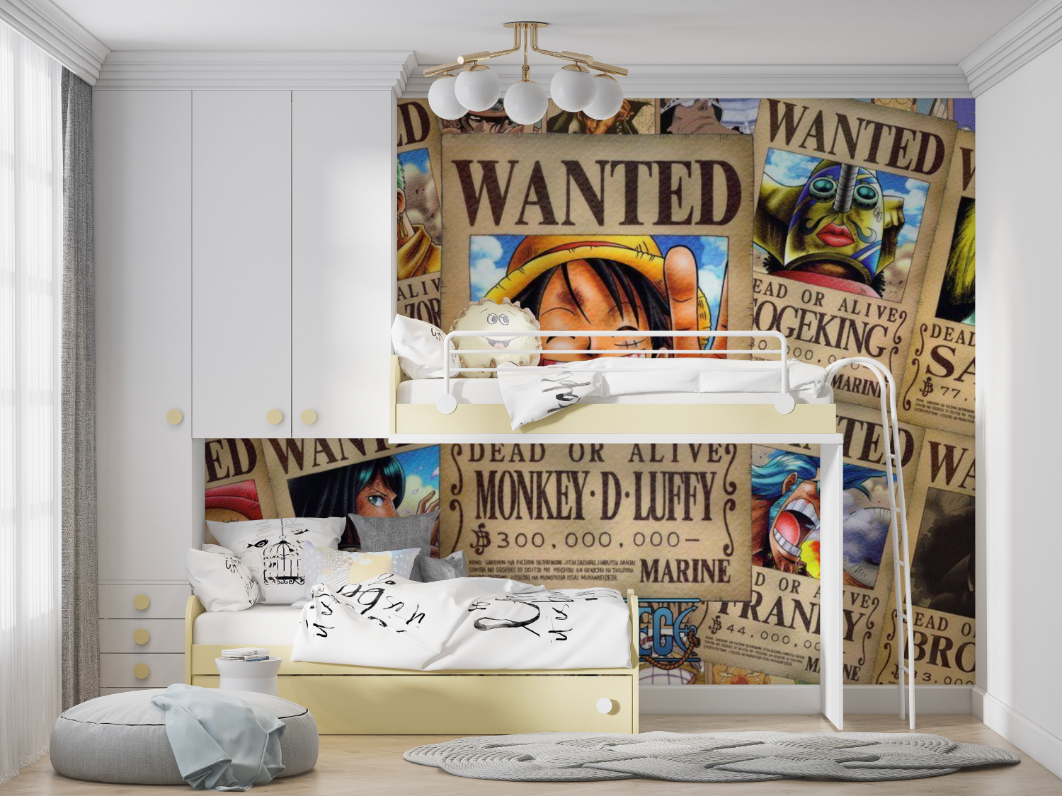 One Piece Wanted Posters Wallpaper | Murals Wallpaper