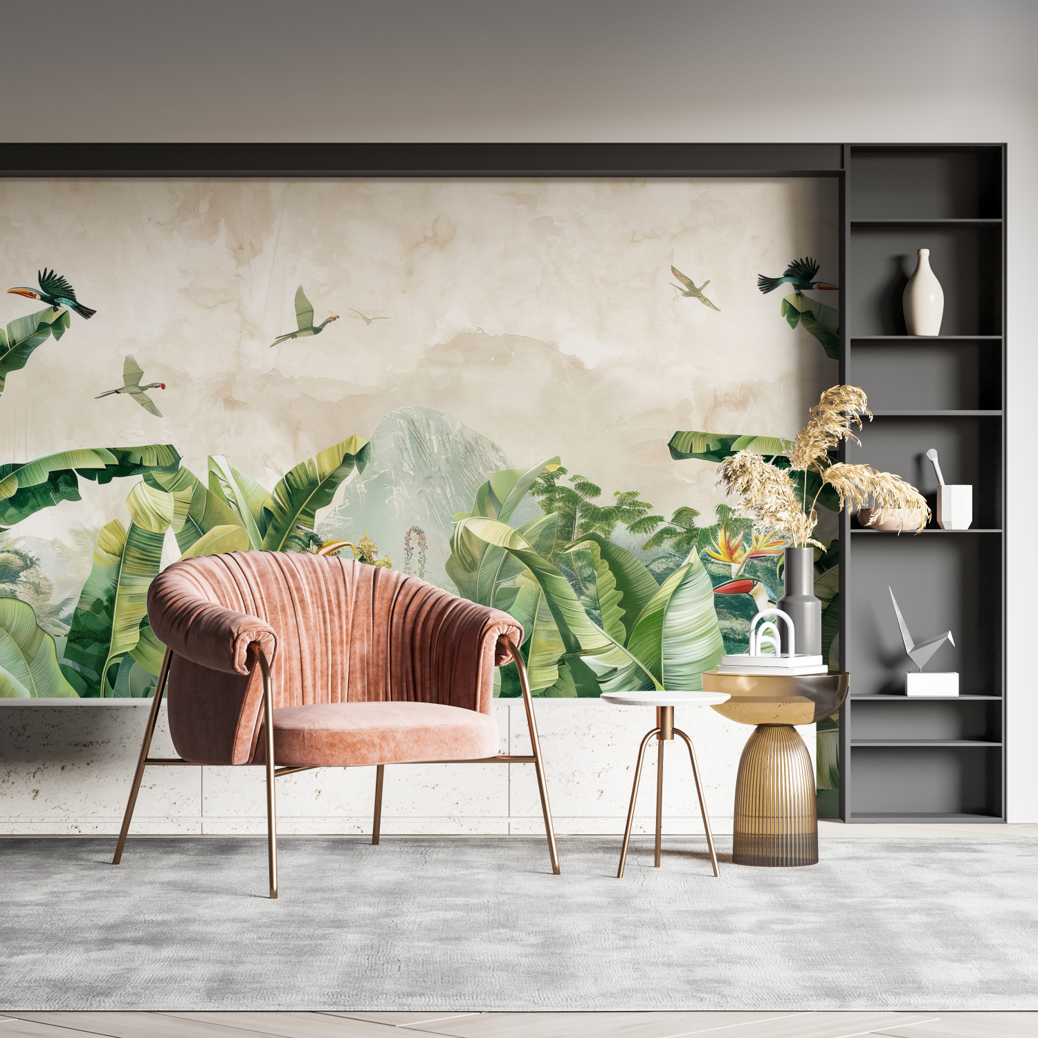 Watercolor Tropical Vibes Wallpaper | Murals Wallpaper