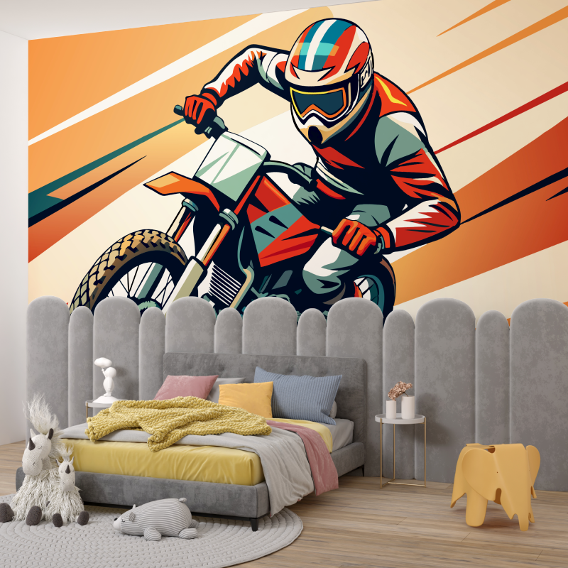 Boy's Motorcycle Wallpaper | Murals Wallpaper