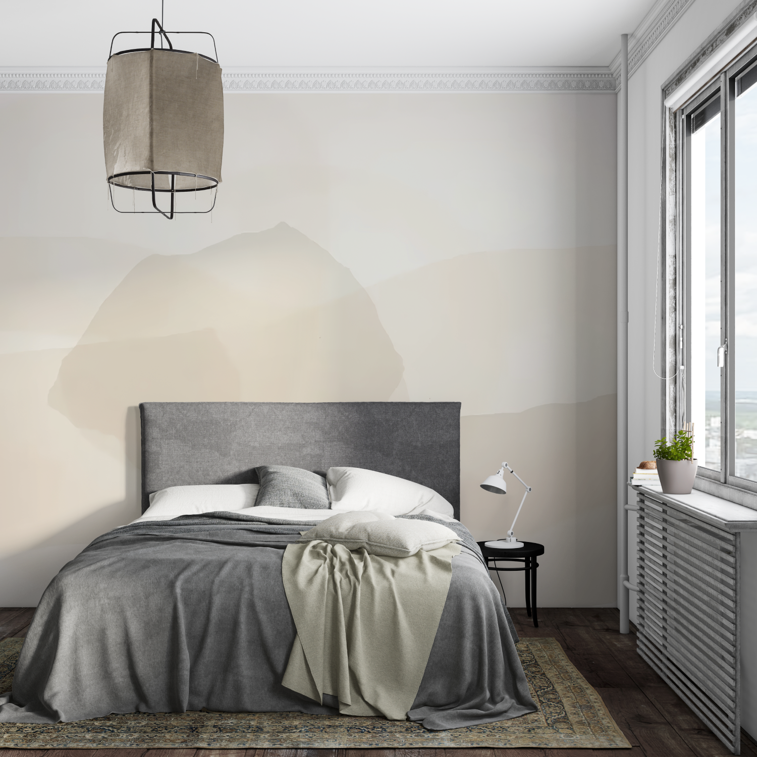 Watercolor Cocooning Wallpaper | Murals Wallpaper