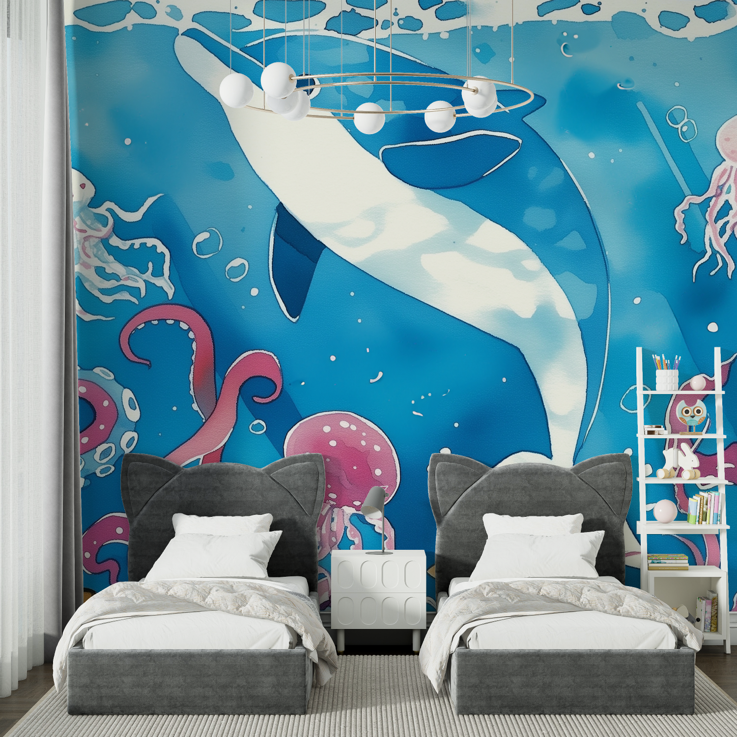 Navy Blue Children's Wallpaper | Murals Wallpaper