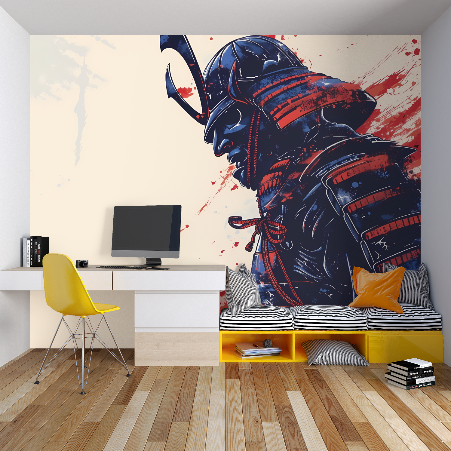 Colorful Samurai Wallpaper | Murals Wallpaper
