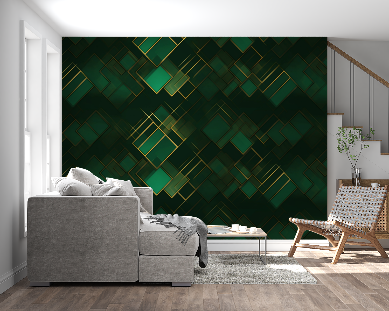 Duck Green Wallpaper | Murals Wallpaper