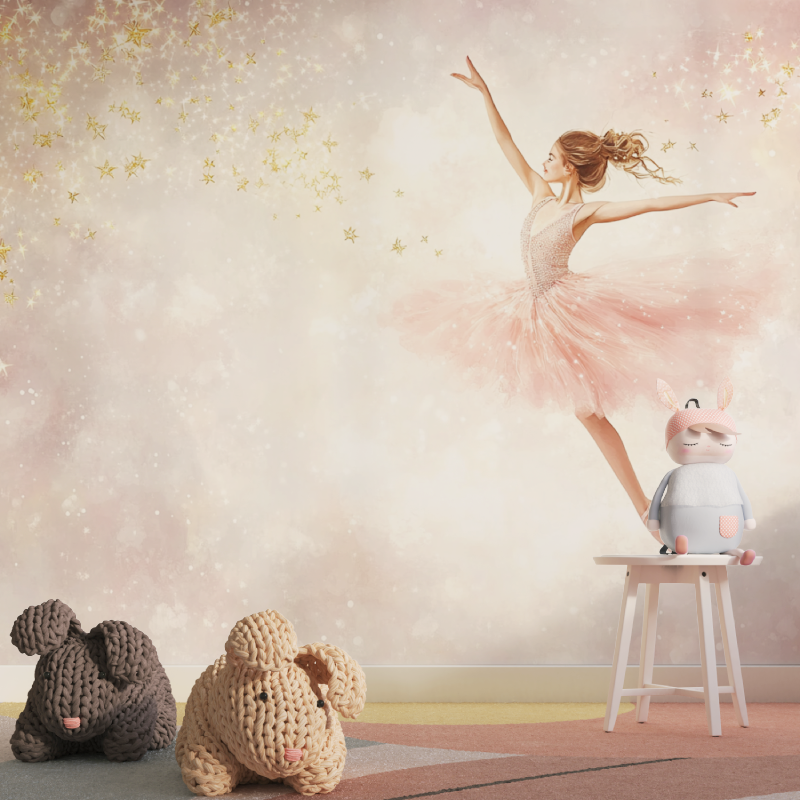 Cloud Dancing Princess Wallpaper | Murals Wallpaper