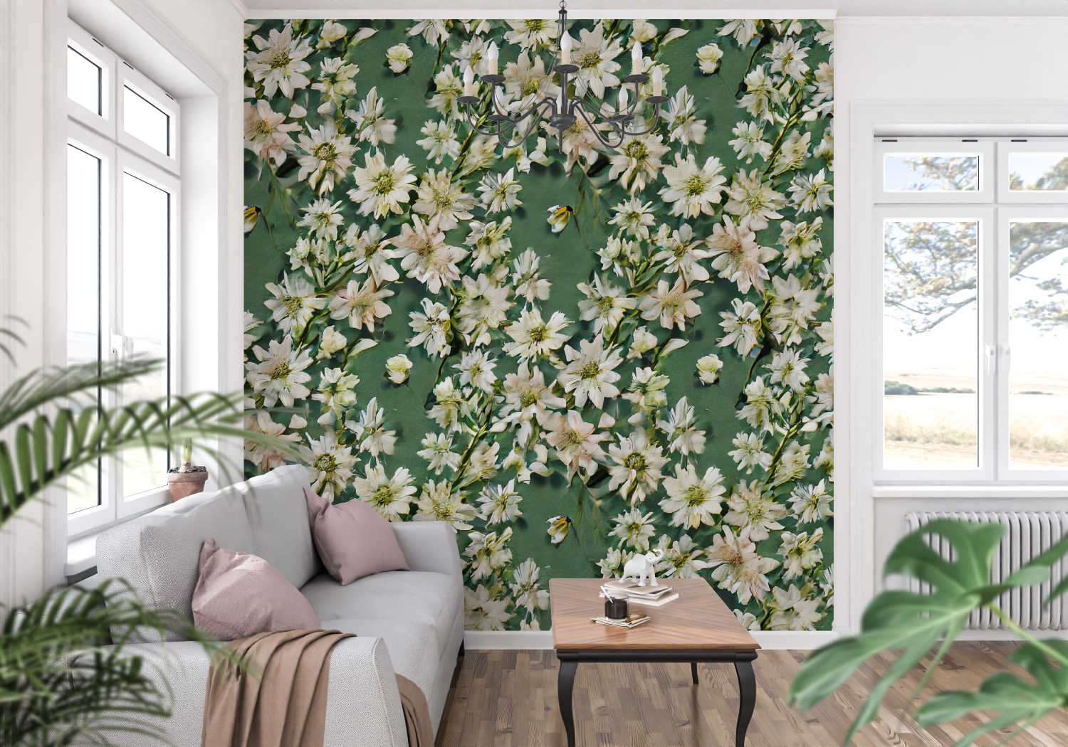 Vintage Green Wallpaper | Murals Wallpaper