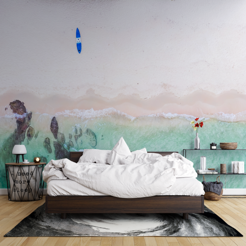 Watercolor Ocean Padel Wallpaper | Murals Wallpaper