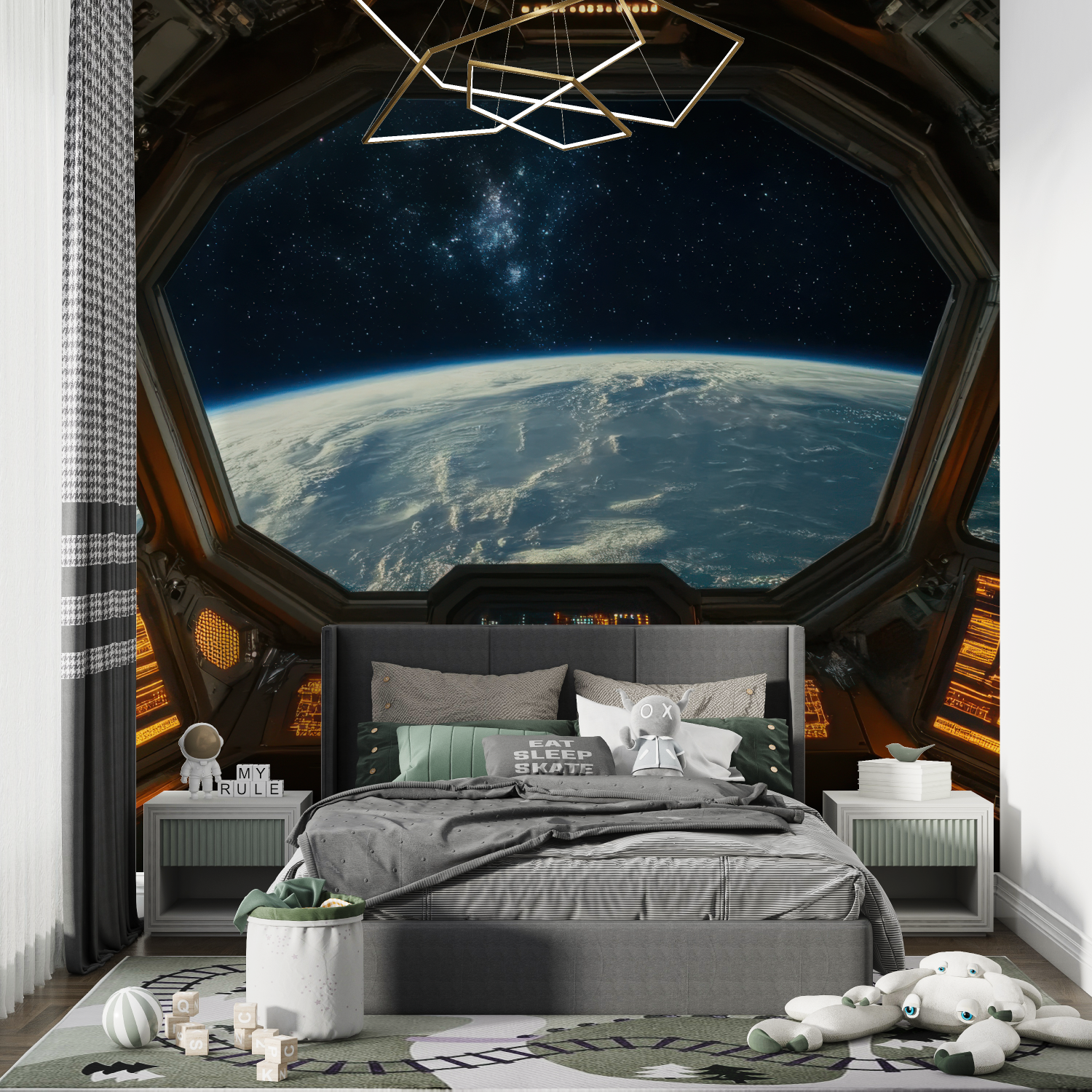 Interior Spaceship View Wallpaper | Murals Wallpaper