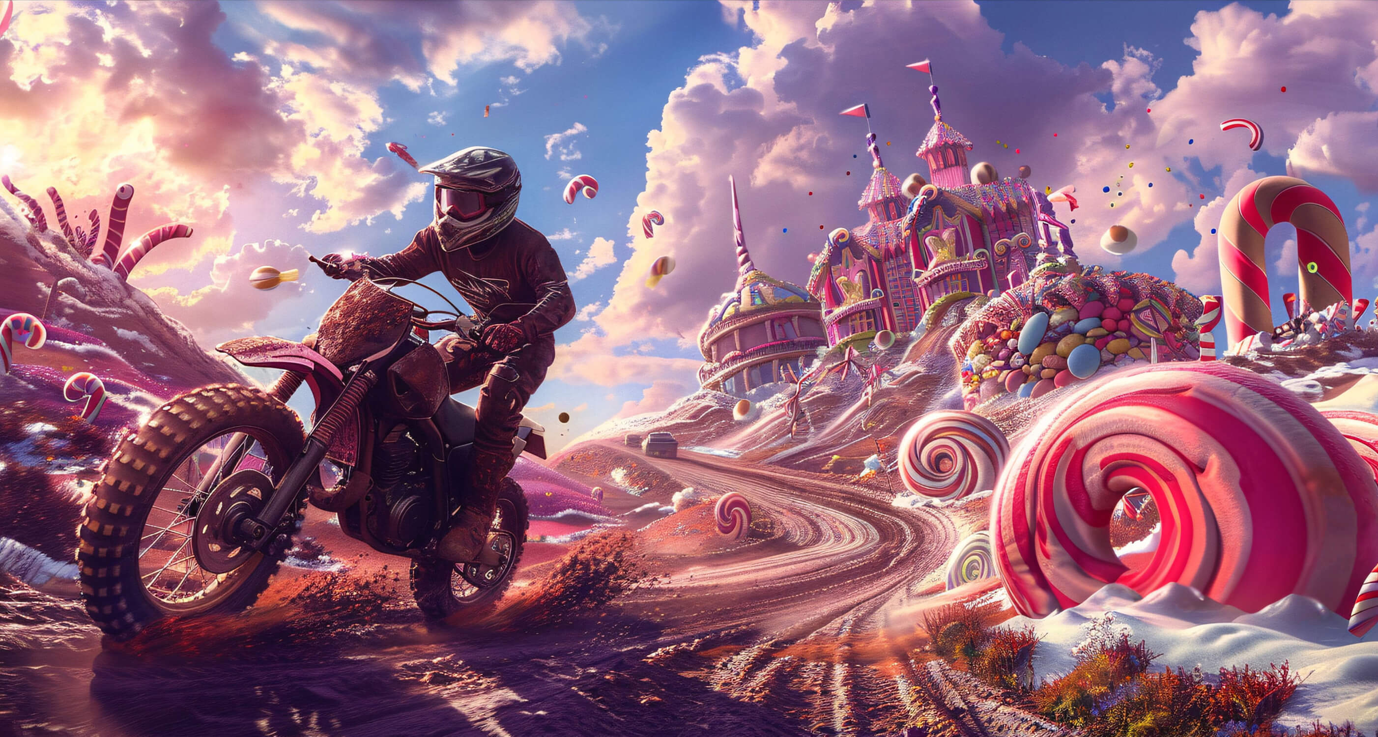 3D Wallpaper Teen Room Motocross | Murals Wallpaper