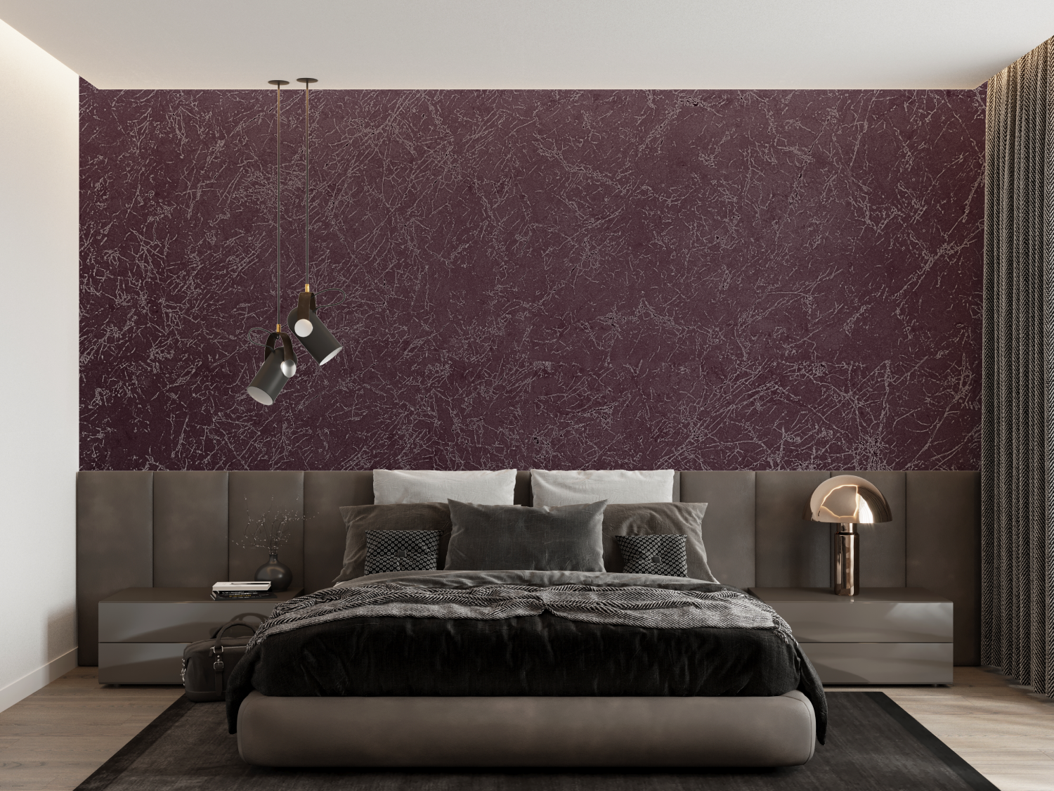 Burgundy and Gray Wallpaper | Murals Wallpaper