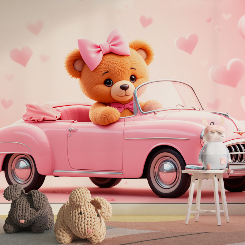 Girl's Car Room Wallpaper | Murals Wallpaper