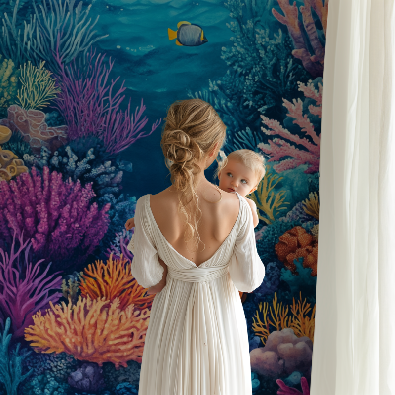 Coral Reef and Colorful Fish Wallpaper | Murals Wallpaper