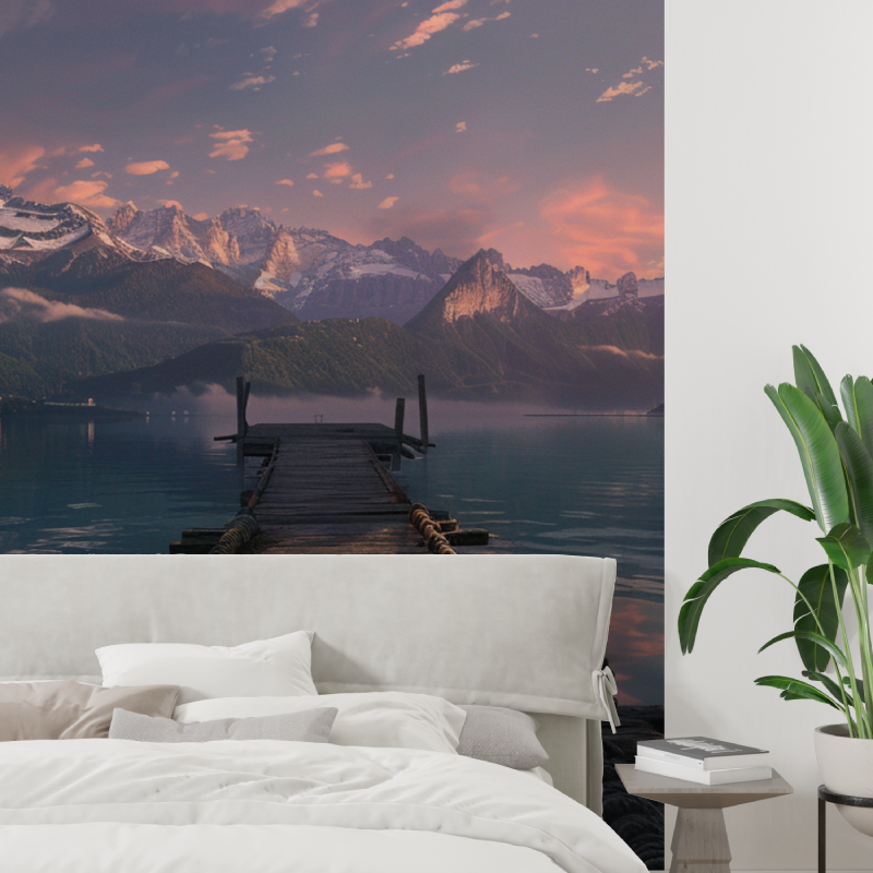 Ponton Lake Annecy Wallpaper | Murals Wallpaper