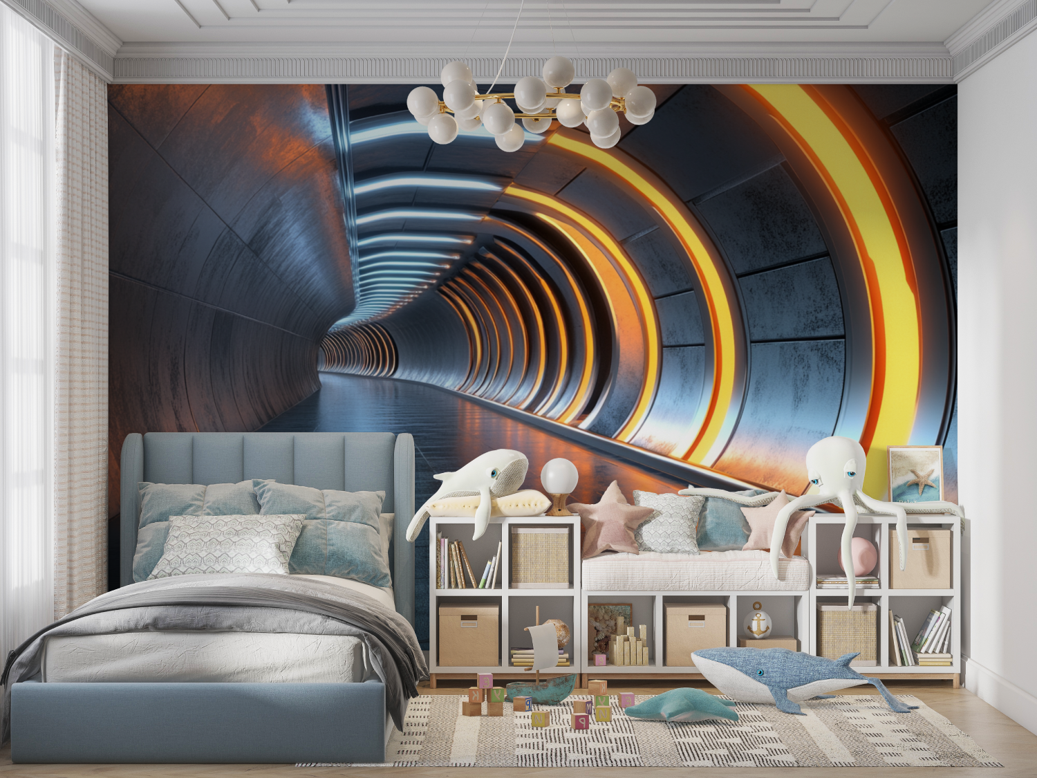 Space Corridor Wallpaper | Murals Wallpaper