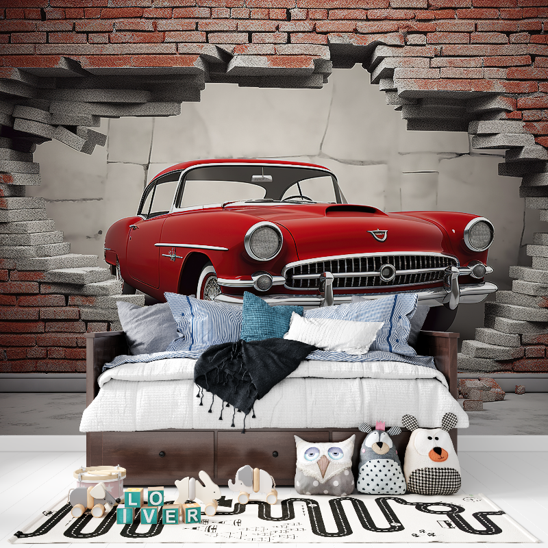 3D Boy's Room Wallpaper | Murals Wallpaper